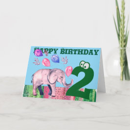 Happy Birthday Folded Wenskaart Kaart