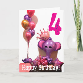 Happy Birthday Folded Wenskaart Kaart