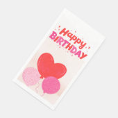 Happy Birthday Folded Wenskaart Servet (Hoek)