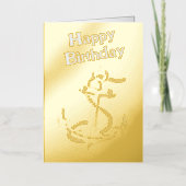 Happy Birthday Folie Wenskaart (Voorkant)