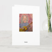 Happy Birthday Folk Rock Dude Kaart (Achterkant)