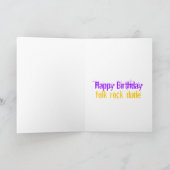 Happy Birthday Folk Rock Dude Kaart (Binnen)