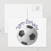 Happy Birthday Football Cadeaus Briefkaart (Voorkant / Achterkant)