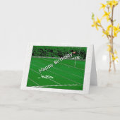 Happy Birthday Football Fanatic Kaart (Gele Bloem)