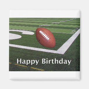 Happy Birthday Football Fanatic Magneet