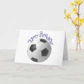 Happy Birthday Football Gifts Kaart (Gele Bloem)