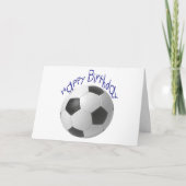 Happy Birthday Football Gifts Kaart (Voorkant)