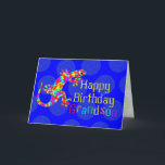 Happy Birthday for Boys Kaart<br><div class="desc">It's a rainbow salamander! Sidney is a fun fanciful designerrendition. Boys will love this colorful amhibian. To personalize this card add name to front and inside verse may be modified in template. Card may be used for any date or just to say hi! Original Art and Design by Anura Design...</div>