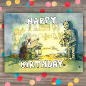 Happy Birthday for History nerds by Nicole Janes Feestdagenkaart