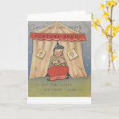  Happy Birthday Fortune Teller Kaart (Gele Bloem)