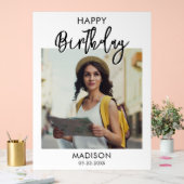 Happy Birthday Foto Acryl Bord (Huwelijk)