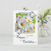 Happy Birthday Foto Kaart (Staand voorkant)