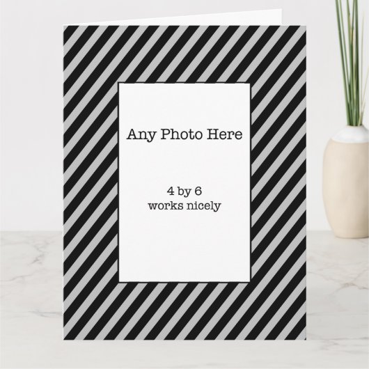 Happy Birthday Foto Kaart (Voorkant)