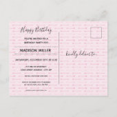 Happy Birthday Foto & Pijlen - Verjaardag Briefkaa Uitnodiging Briefkaart (Achterkant)