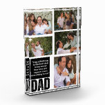 Happy Birthday fotocollage sjabloon fotoblok<br><div class="desc">Gelukkige Verjaardag aan papa fotoblok. Vader's verjaardag vieren met dit unieke en gepersonaliseerde fotoblok! Ons ontwerp is voorzien van een fotoblok. Het beste deel? Je kunt je eigen afbeelding collage, waardoor het echt een uniek cadeau is voor je vader.</div>