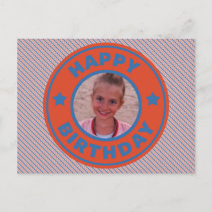 Happy Birthday  fotokaart Briefkaart