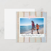 Happy Birthday-fotokaart en direct downloaden Feestdagenkaart (Voorkant / Achterkant)