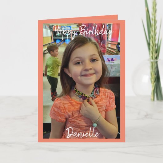 Happy Birthday-fotokaart Kaart (Voorkant)
