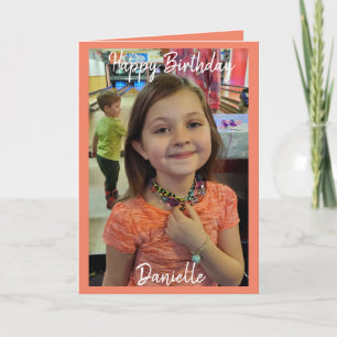 Happy Birthday-fotokaart Kaart