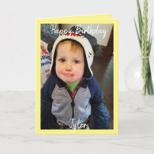 Happy Birthday-fotokaart Kaart