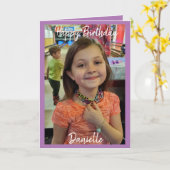 Happy Birthday-fotokaart Kaart (Gele Bloem)