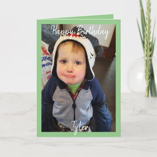 Happy Birthday-fotokaart Kaart (Voorkant)