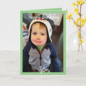 Happy Birthday-fotokaart Kaart (Gele Bloem)