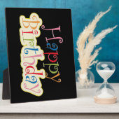 Happy Birthday Fotoplaat (Zijkant)