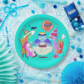 Happy Birthday Frankie (kleur) papier bord (Feest)