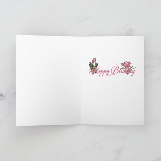 Happy Birthday - Franse Bulldog - Blauwgroen Kaart (Binnen)