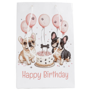 Happy Birthday Franse Bulldogs Verjaardagstaart Ro Medium Cadeauzakje