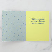 Happy birthday French, bulldog Kaart (Binnen)