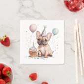 Happy Birthday French Bulldog Servet (Insitu)
