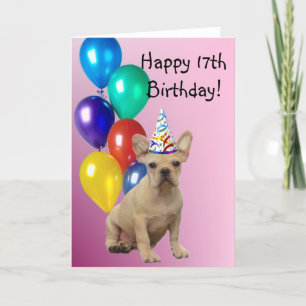 Happy Birthday French Bulldog wenskaart Kaart