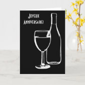 Happy Birthday French Kaart (Gele Bloem)