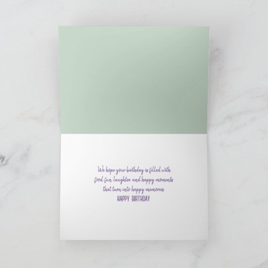 Happy Birthday French Macarons Kaart (Binnen)