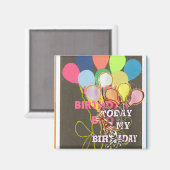 Happy Birthday Fridge Magnets Magneet (Voorkant / Achterkant)