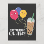 Happy Birthday Friend Cute Bubble Tea Celebration Briefkaart<br><div class="desc">Een Cute Birthday Gift voor een vriend,  familielid,  Vriendin of vriend die van Bubble Tea houdt. De perfecte Celebration Party Gift for Tea Drinker.</div>