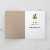 Happy Birthday Friend Cute Koala Beer Friends Kaart (Binnen)