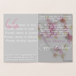 Happy Birthday Friend! Folie Kaarten