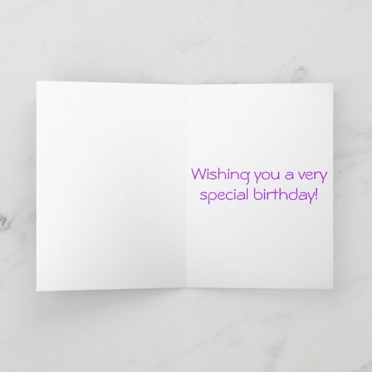 Happy Birthday Friend Kaart (Binnen)