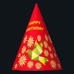 HAPPY BIRTHDAY FRIEND, MOM, DAD, SISTER, BROTHER FEESTHOEDJES<br><div class="desc">HET ONTWERP IS GESCHIKT VOOR DE TWEEDE PARTIJ.</div>