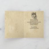 Happy Birthday Friend Wolf, Wolven Kaart (Binnen)