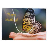 Happy Birthday Friendly Butterfly Groot Cadeauzakje (Achterkant)