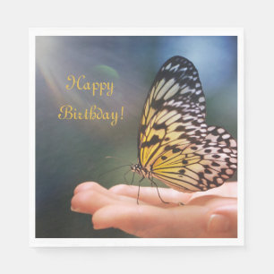 Happy Birthday Friendly Butterfly Servet