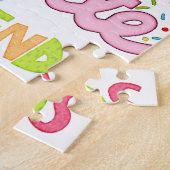 Happy Birthday Friends Family Jigzaag Puzzle Legpuzzel (Zijkant)