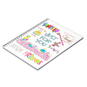 Happy Birthday Friends Family Notitieboek (Linkerzijde)