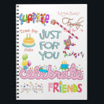 Happy Birthday Friends Family Notitieboek<br><div class="desc">Notitieboeken</div>