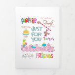 Happy Birthday Friends Family Tri-Fold Card Drieluik Kaart<br><div class="desc">Uitnodigingen en artikelen > Wenskaarten > Baardags Uitnodigingen en artikelen > Wenskaarten en partijbenodigdheden > partijbenodigdheden > Papier > Advicekaarten Uitnodigingen en aardewerk > Wenskaarten > Uitnodigingen en aardewerk van Jubilea > Wenskaarten > Gefeliciteerd > Baby & zwangerschapsweddenschappen > Uitnodigingen en aardewerk > Bruggenmergvoordracht > Uitnodigingen & Stationery > Bridal...</div>