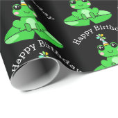 Happy Birthday Frog Cadeaupapier (Rol Hoek)